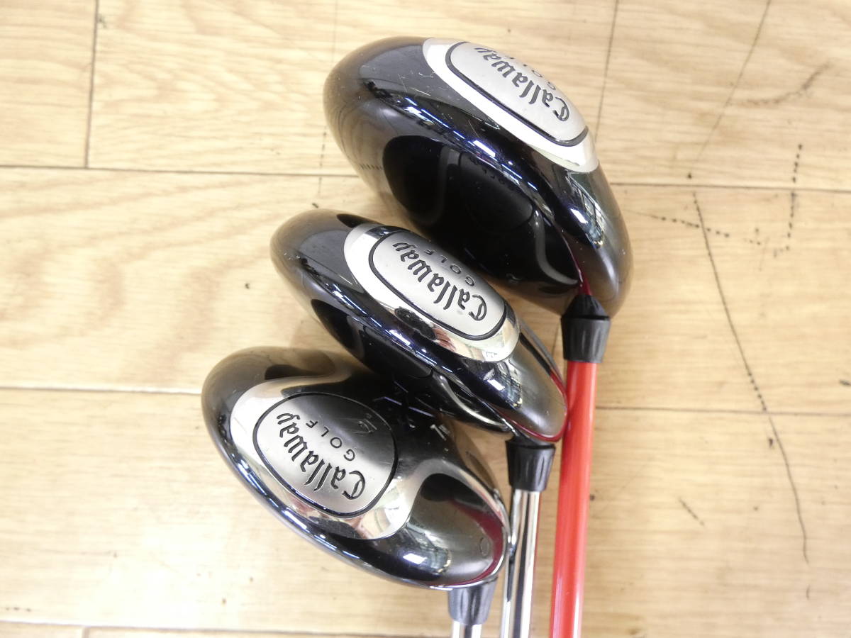 ■Callaway キャロウェイ フェアウェイウッド 3本セット X 3W 5W 7W 現状品＠160(07)