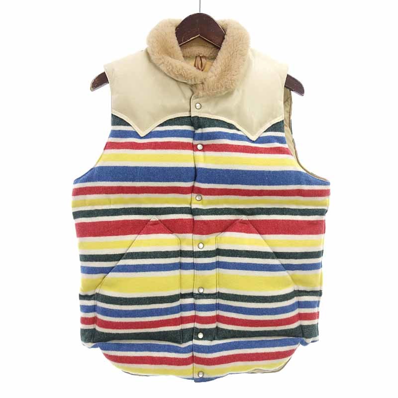 ロッキーマウンテン クリスティベスト レザーヨーク 襟ボア ロッキー