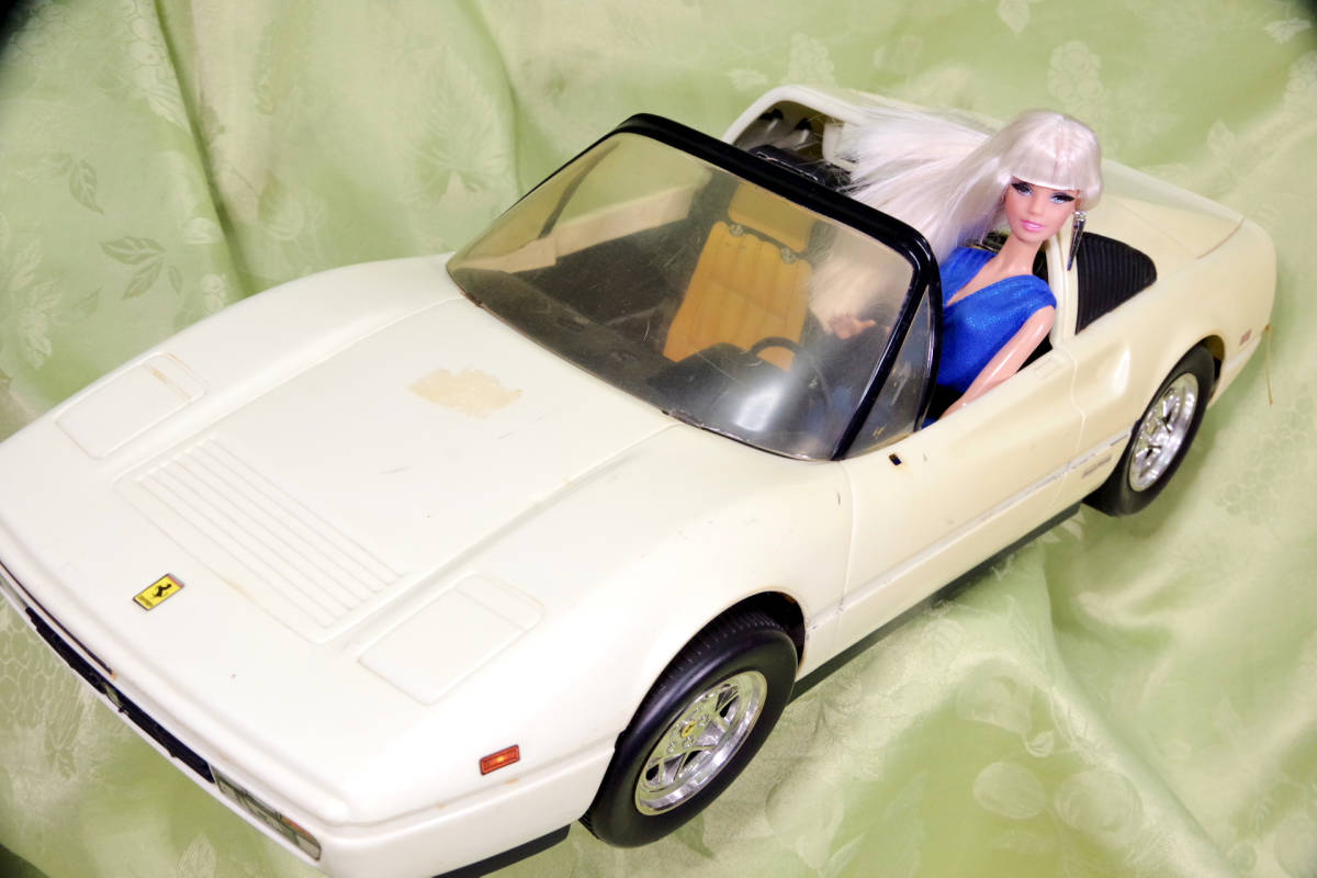 激レアbarbie バービー スポーツカー フェラーリ328ホワイトジャンク 1 