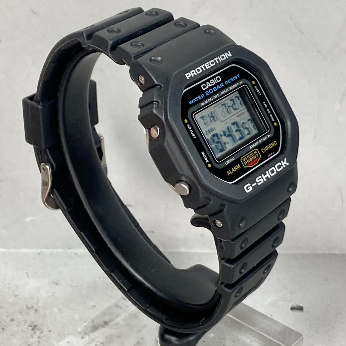 極美品G-SHOCK DW-5600C-1V 901モジュール 20bar表記 メタルケース 