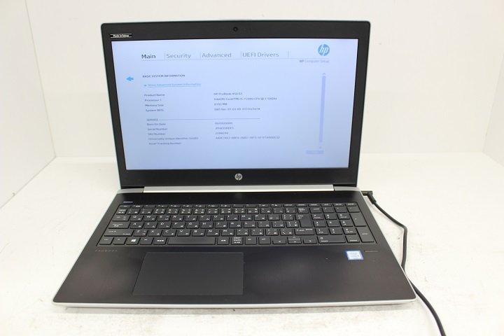 現状 ProBook 450 G5 / 第7世代 Core i5 7200U /4GB/15.6インチ/Wi-Fi/USB3.0/Type-C/Win10モデル☆