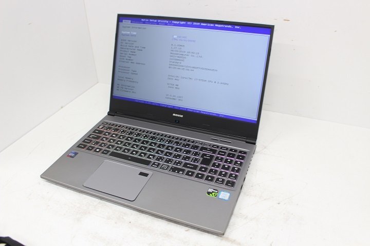現状 DAIV-NG5520M1-M2S5 / 第9世代 Core i7 9750H /32GB/GeForce GTX