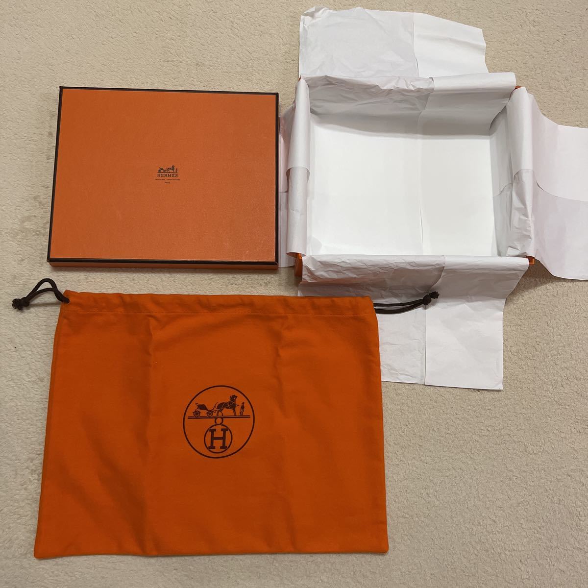 エルメス バッグ 空箱 22.5×18.5×7 HERMES BOX 空き箱 箱 化粧箱