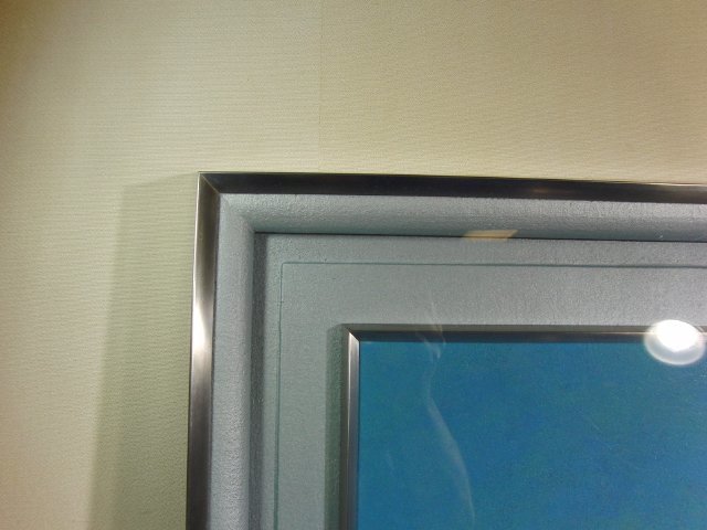 今月のお買い得品 CH-16 曲子明良 「湖畔」 日本画 10号 額装 風景 師: