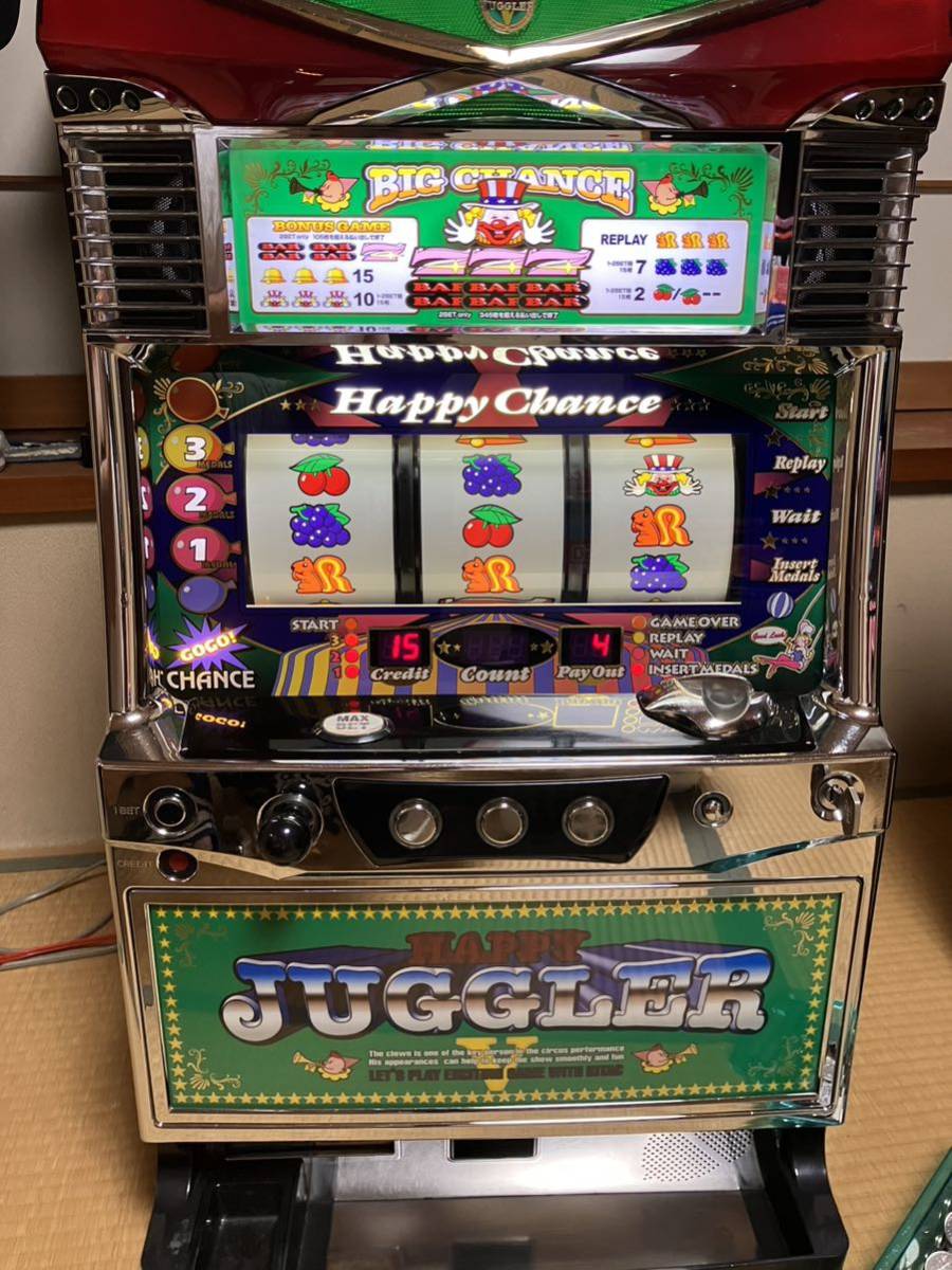 5号機　ハッピージャグラー　パチスロ実機