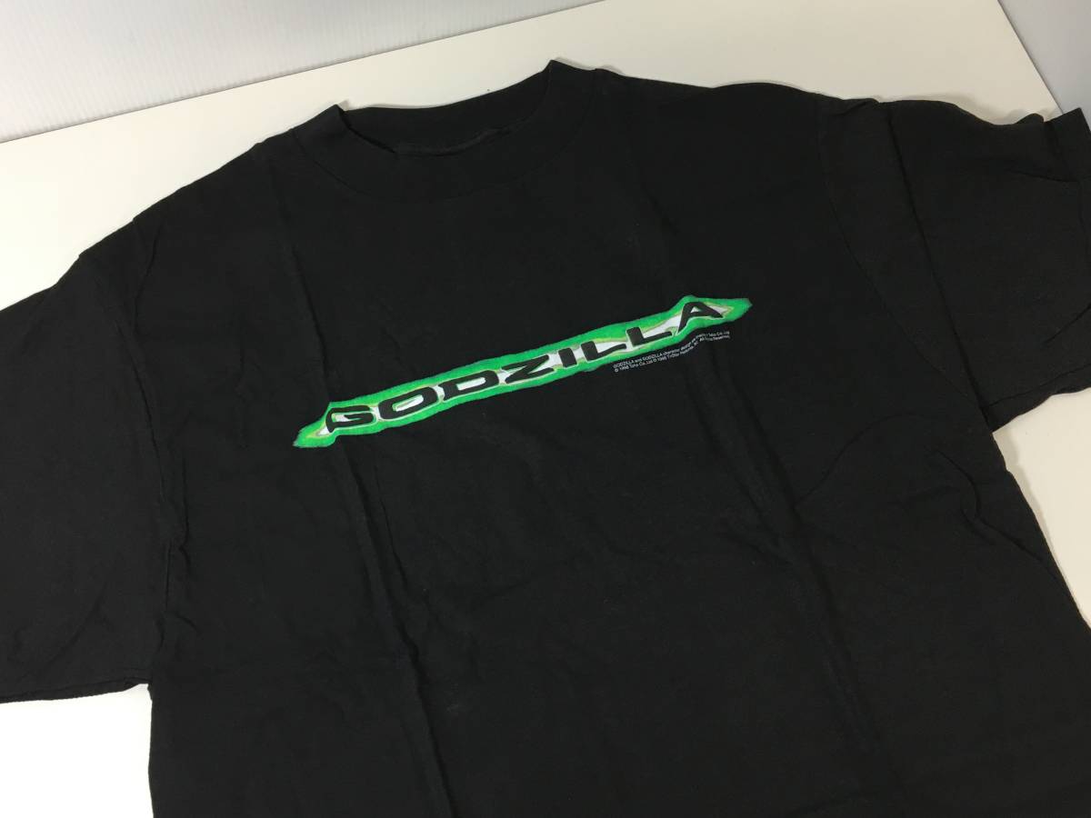 未使用】 1998年 GODZILLA ハリウッド ゴジラ Tシャツ Lサイズ ロゴ 