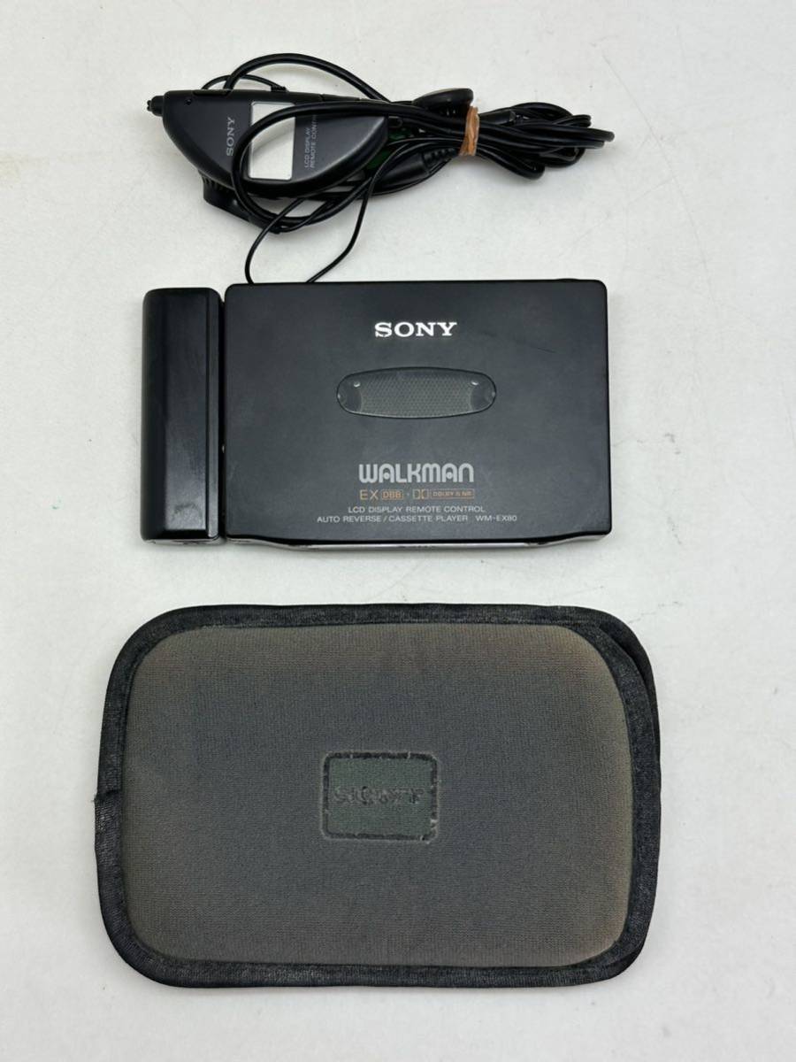 SONY WALKMAN WM-EX80 ポータブルカセットプレーヤー SONY カセットウォークマン WALKMAN WM-EX80 ケース イヤフォン