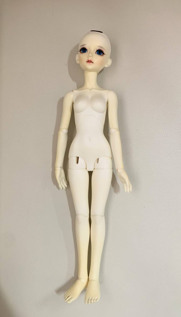 海外製 BJD 球体関節人形 ドール 本体 素体 ワンピース&ヘアバンド 