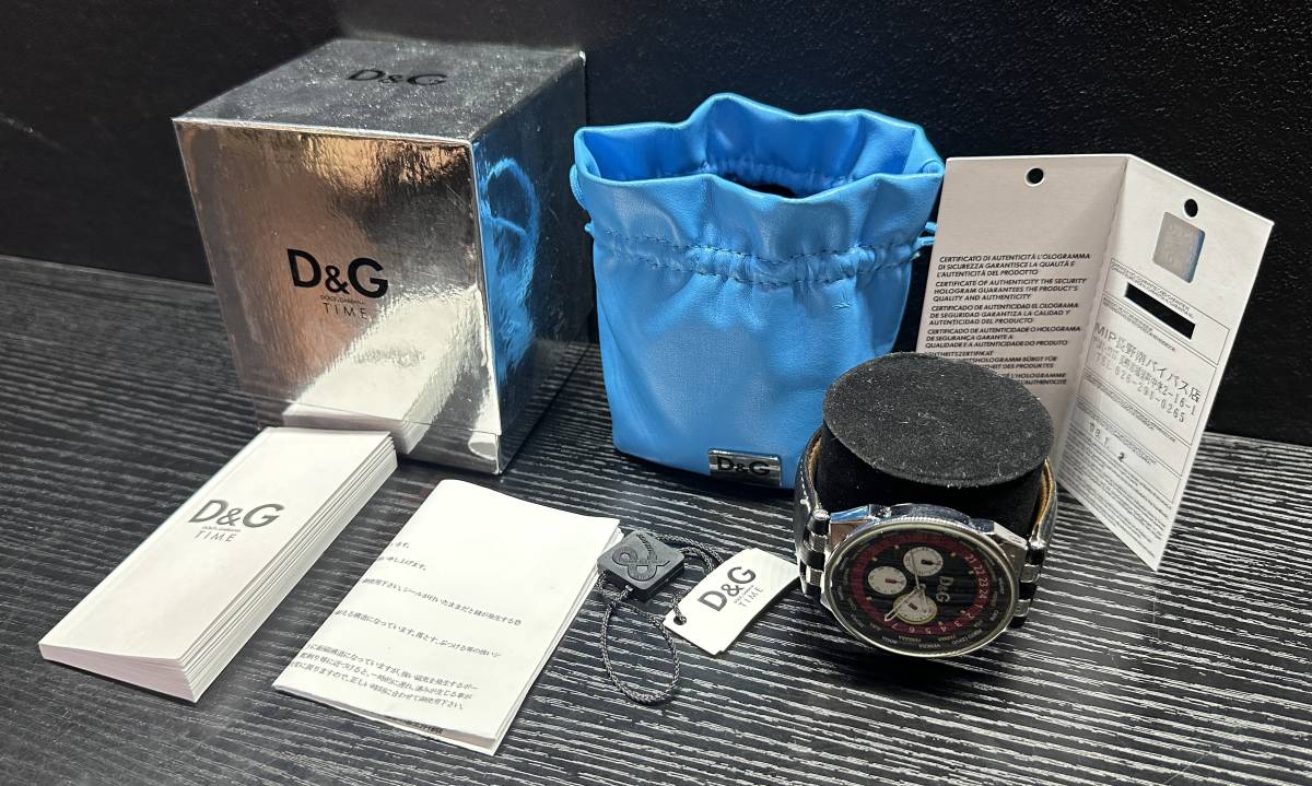 腕時計 D&G TIME 10 ATM WATER RESISTANT ALL STAINLESS STEEL 