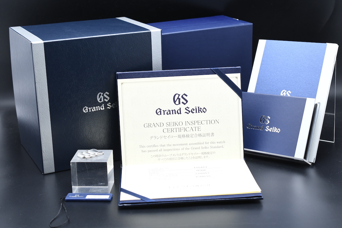 箱付美品 SEIKO GS GMT SBGM227 Ref：9S66-00B0 グランドセイコー 裏 