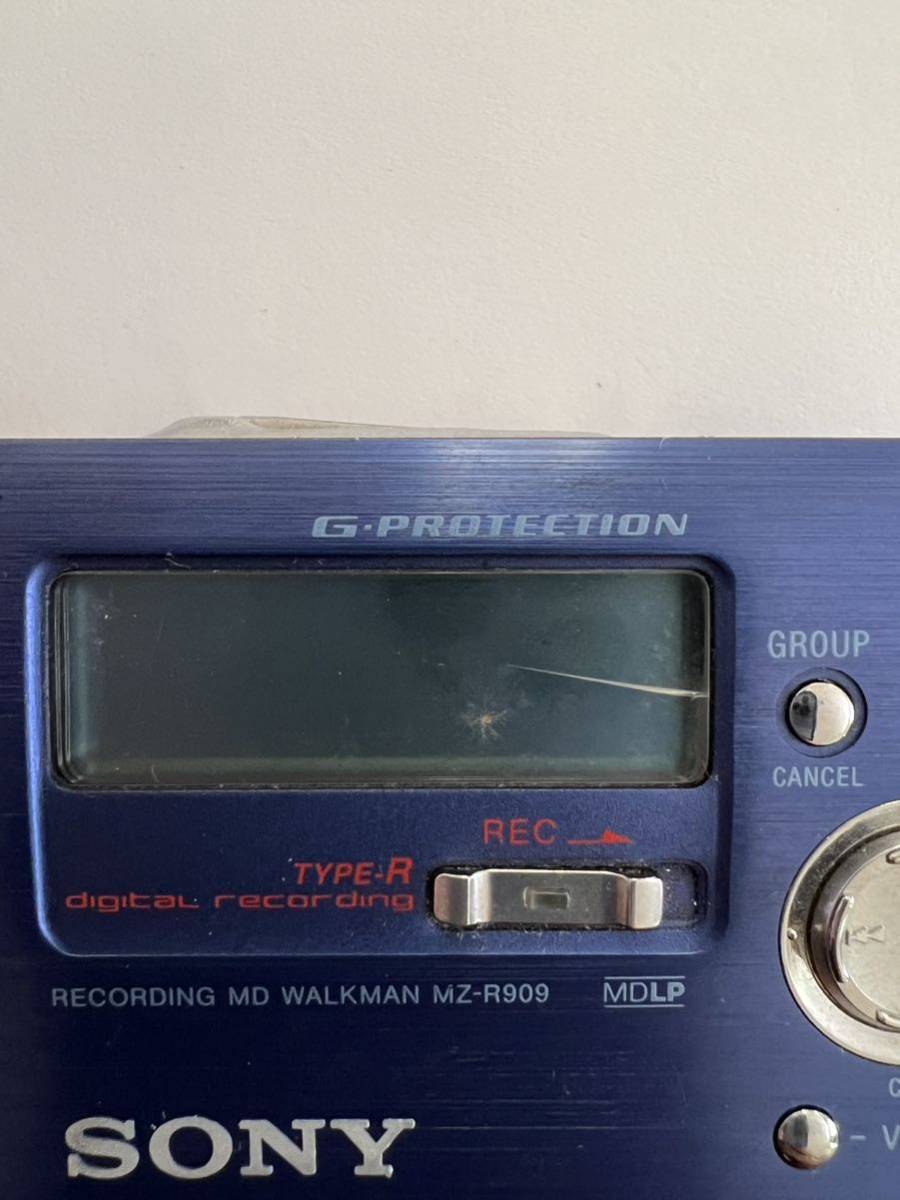SONY MZ-R909 ブルー ポータブルMDレコーダー 【公式通販】