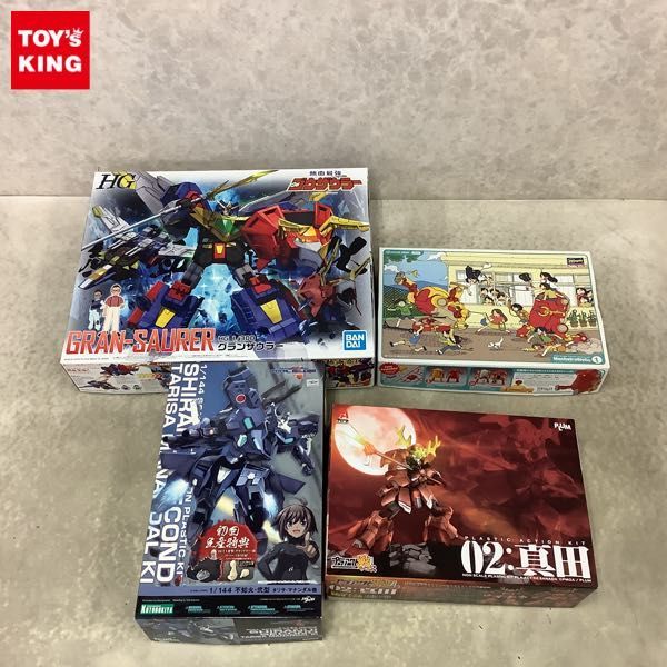 1円〜 バンダイ他 1/300等 熱血最強ゴウザウラー HG グランザウラー、マブラヴ 不知火 弐型 タリサ・マナンダル機 他