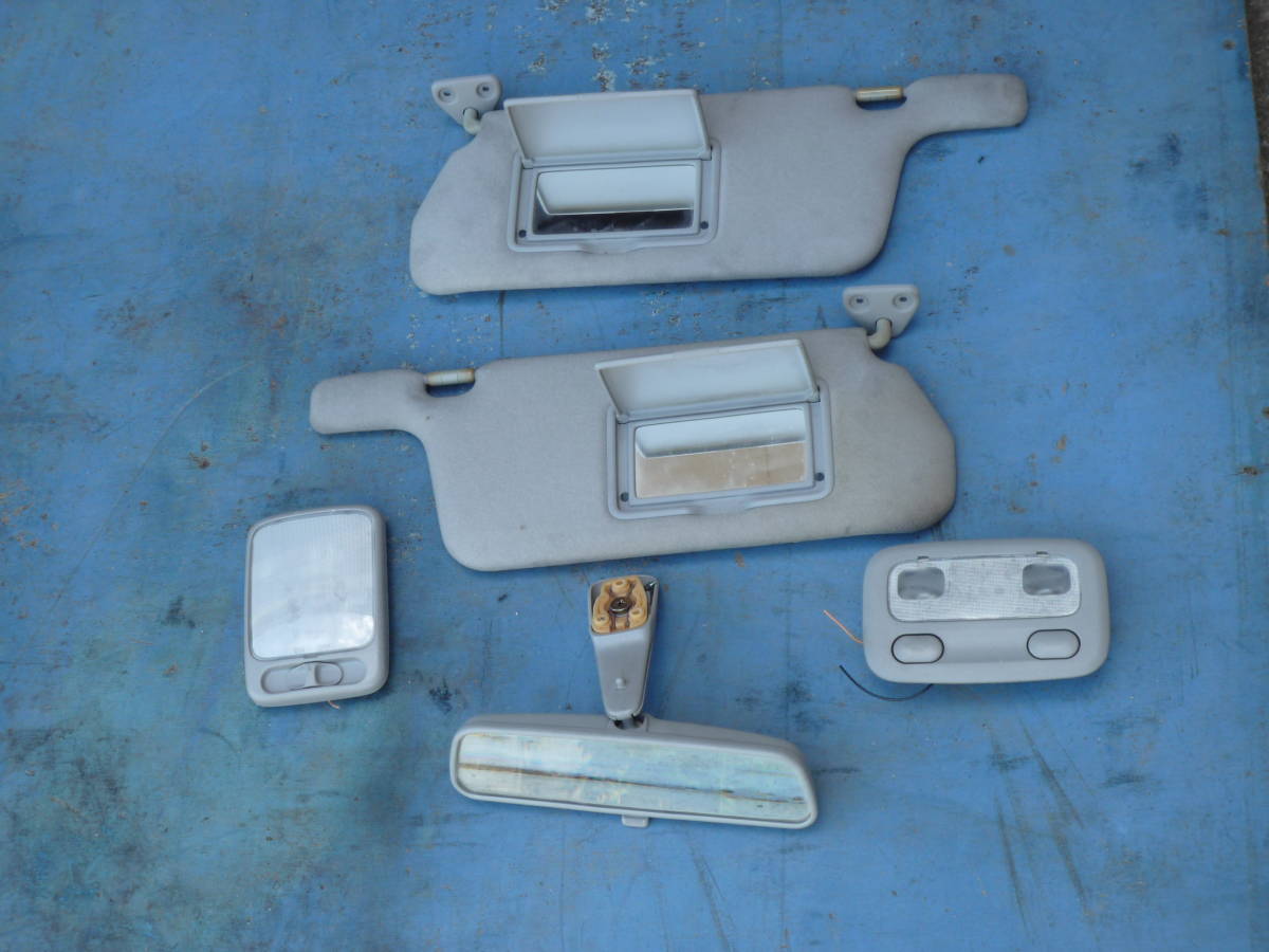 日産 スカイライン BNR34 R34 純正 サンバイザー ルームライト＆バックミラー 激レア品