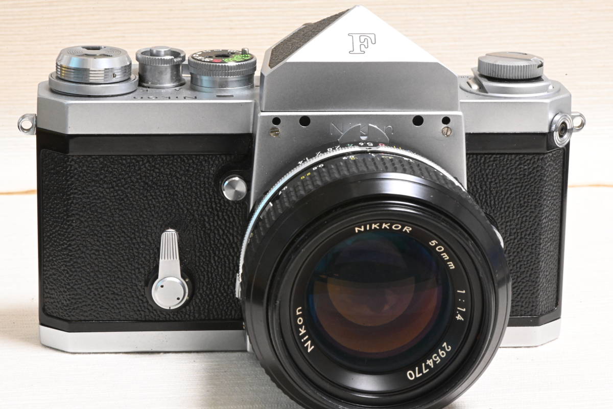 ジャンク Nikon F アイレベル 及び 非Ai Nikkor 50mm F1.4 Fマウント
