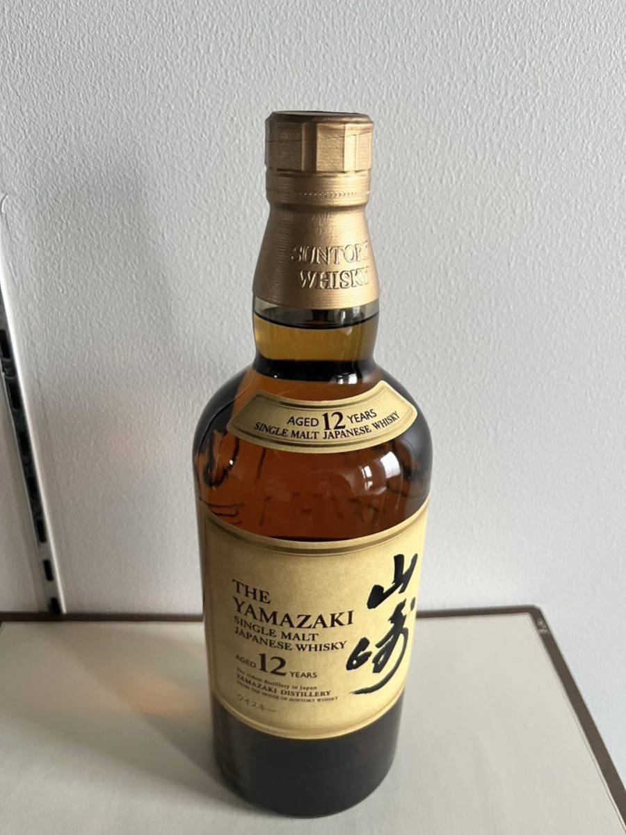 【送料無料・税込み価格】新品 サントリー 山崎12年 700ml 43％ シングルモルト YAMAZAKI 未開封 写真が現物です SUNTORY