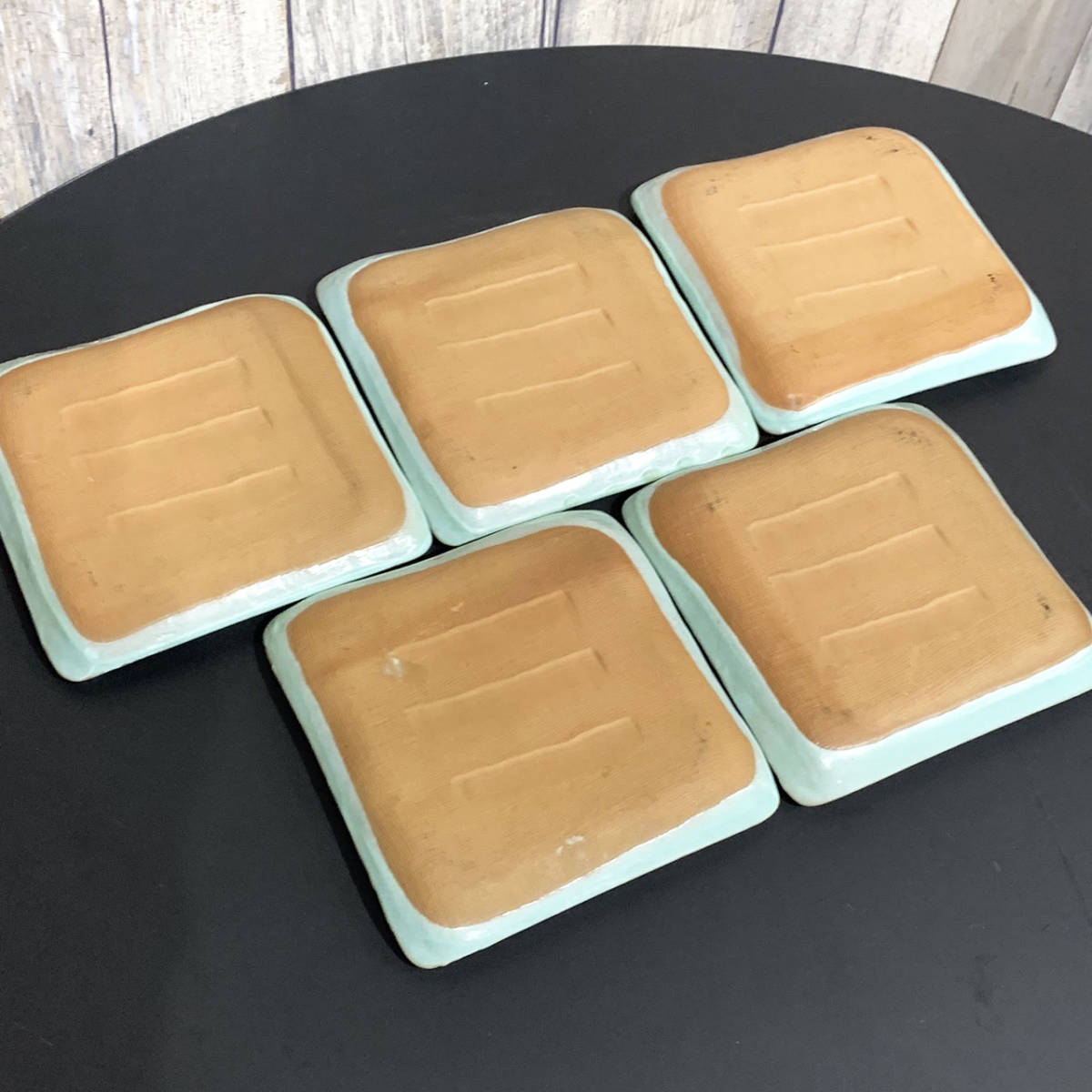 橘吉 たち吉 角皿 5枚セット 銘々皿 小皿 取り皿 食器 和食器 陶器 
