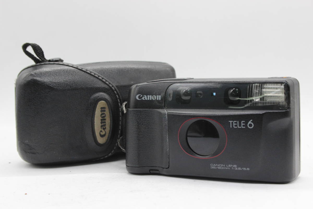 【返品保証】 キャノン Canon Autoboy Tele 6 Date 35-60mm F3.5-5.6 ケース付き コンパクトカメラ C9337