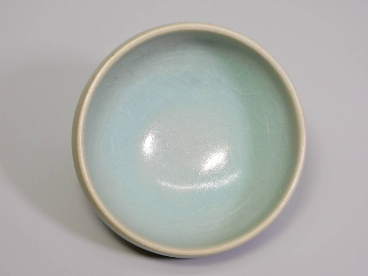 茶碗□李朝 青磁小椀 青磁 古い唐物小鉢 中国 古玩 時代物 骨董