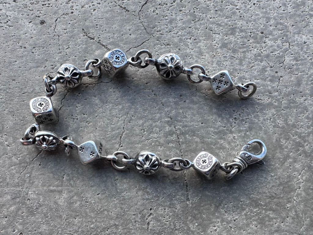 クロムハーツ【SV】ダイスブレスレット