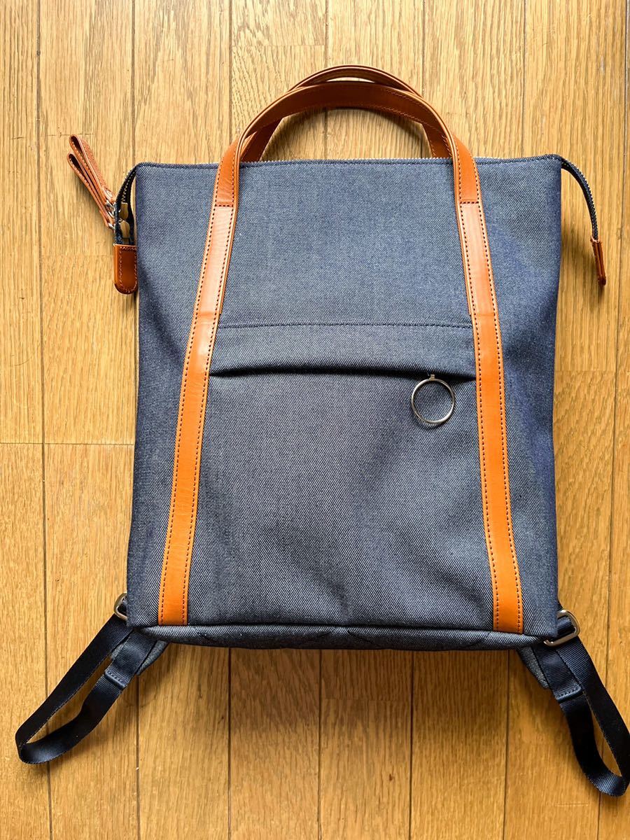 ソメスサドル　スフレ　リュック　ブラウン　メンズも ソメスサドル スフレ リュック SOMES SADDLE デニム【限定品