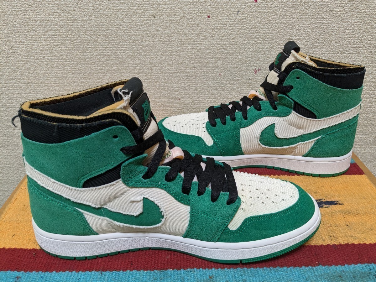 19年製！☆美品！ エア ジョーダン 1 zoom cmft 緑×白 セルティックス 