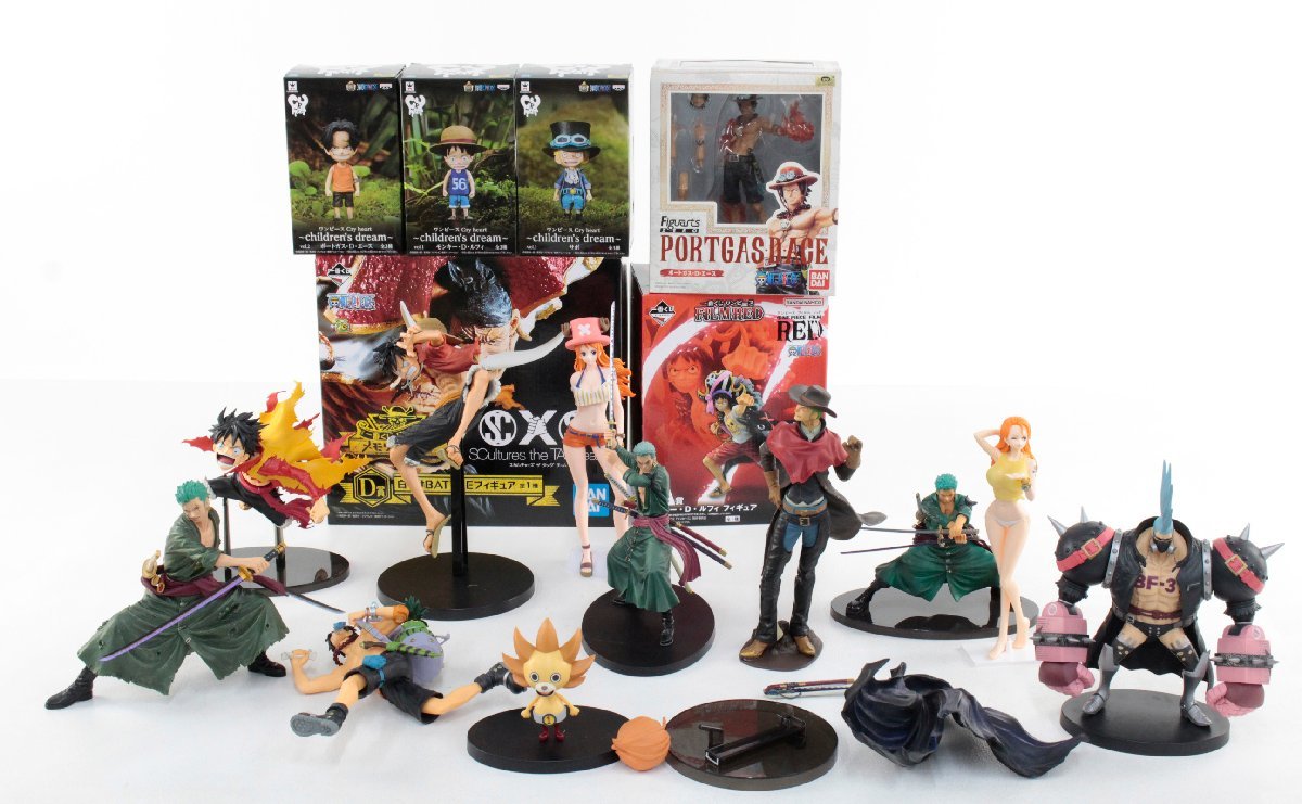 【中古・訳アリ品】ワンピース フィギュア まとめ メモリアルログ 白ひげ D賞 A賞 FILM RED ルフィ フィギュアーツZERO エース クライハー