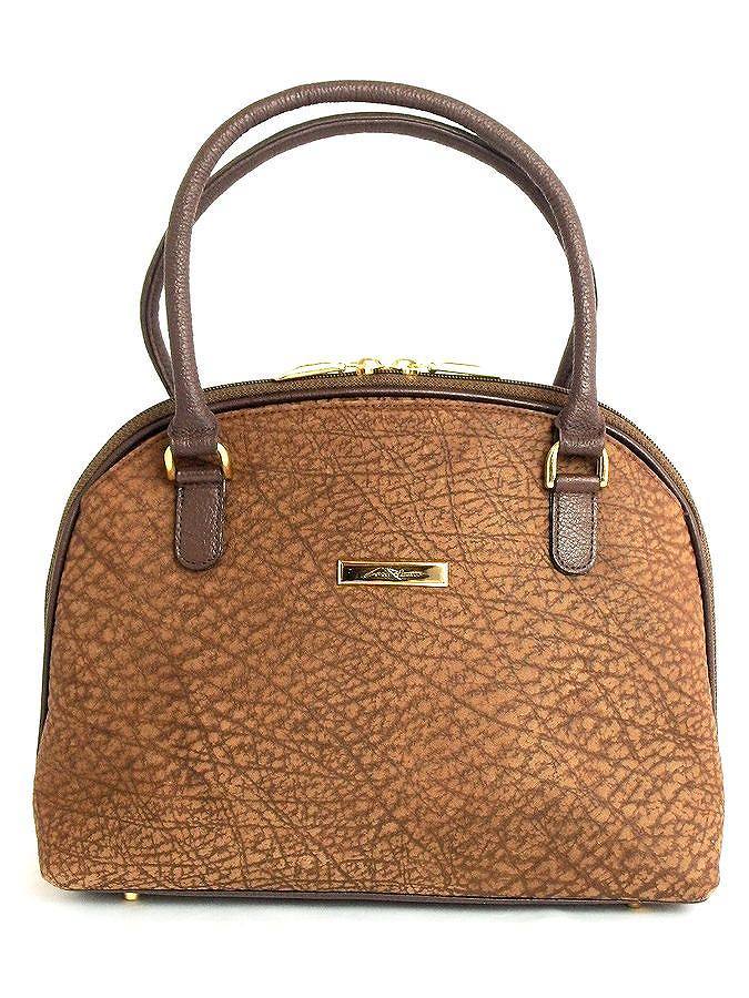 Casablanca カンガルーレザー ハンドバッグ　エキゾチックレザー オーストラリア ブラウン kz4614205622