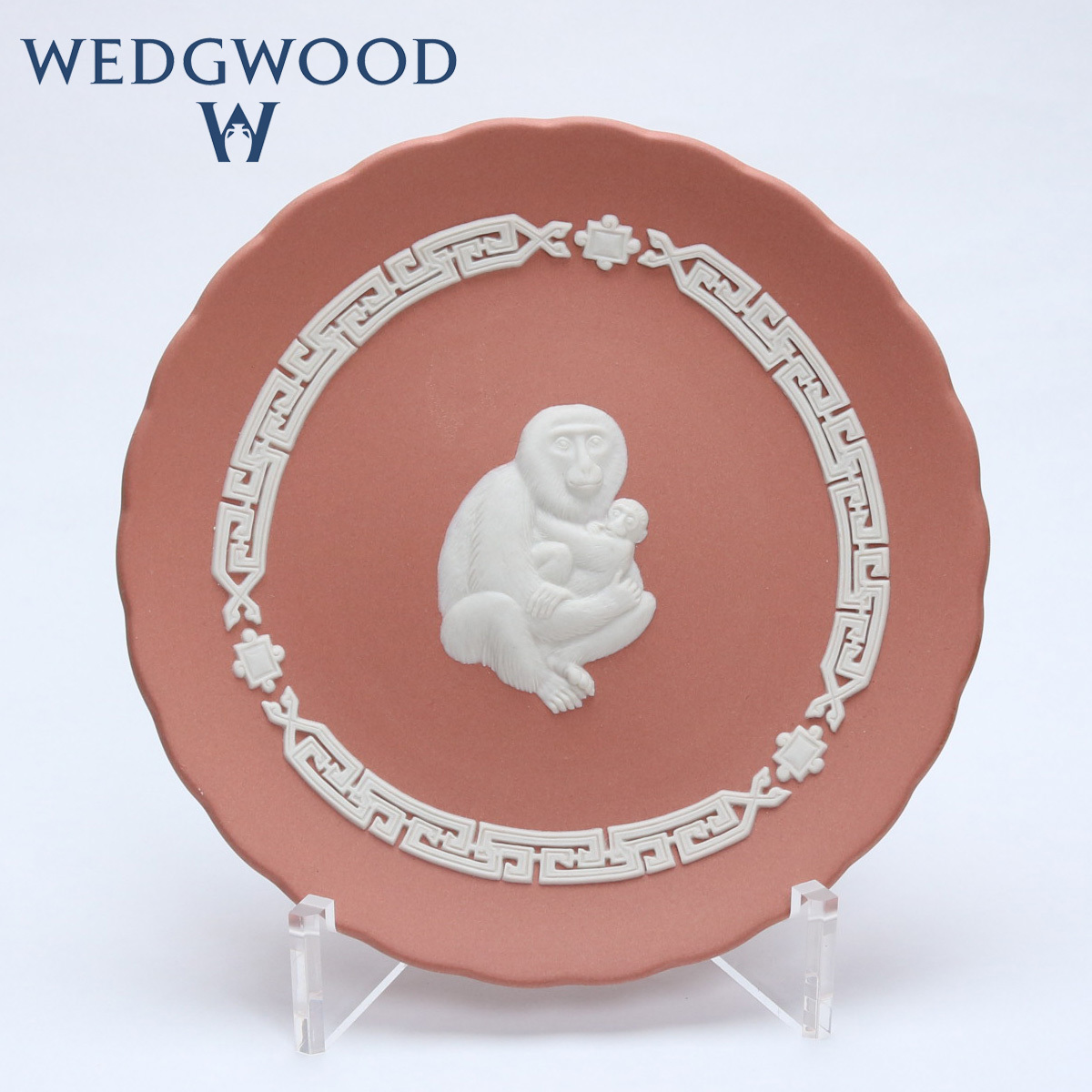 ウェッジウッド WEDGWOOD YEAR TRAY MONKEY 2004 申 猿 干支 さる 