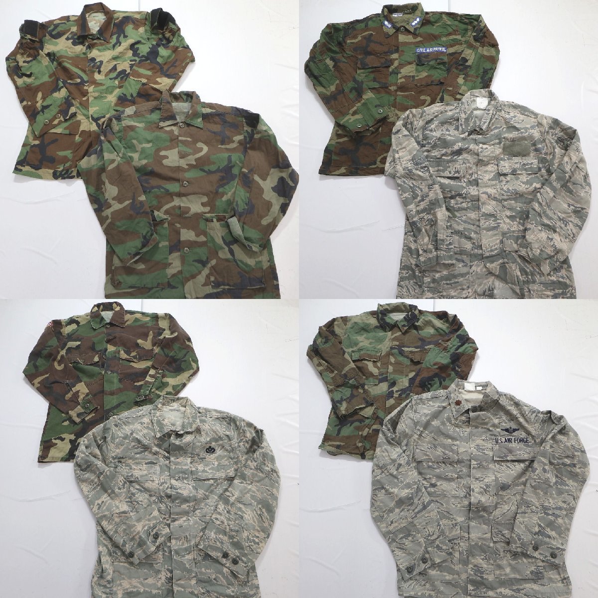 ◎フィールドジャケット set 柄MIX　迷彩 他 (メンズM） 8枚セット まとめ売り 古着卸 1円スタート 最落なし MP1968