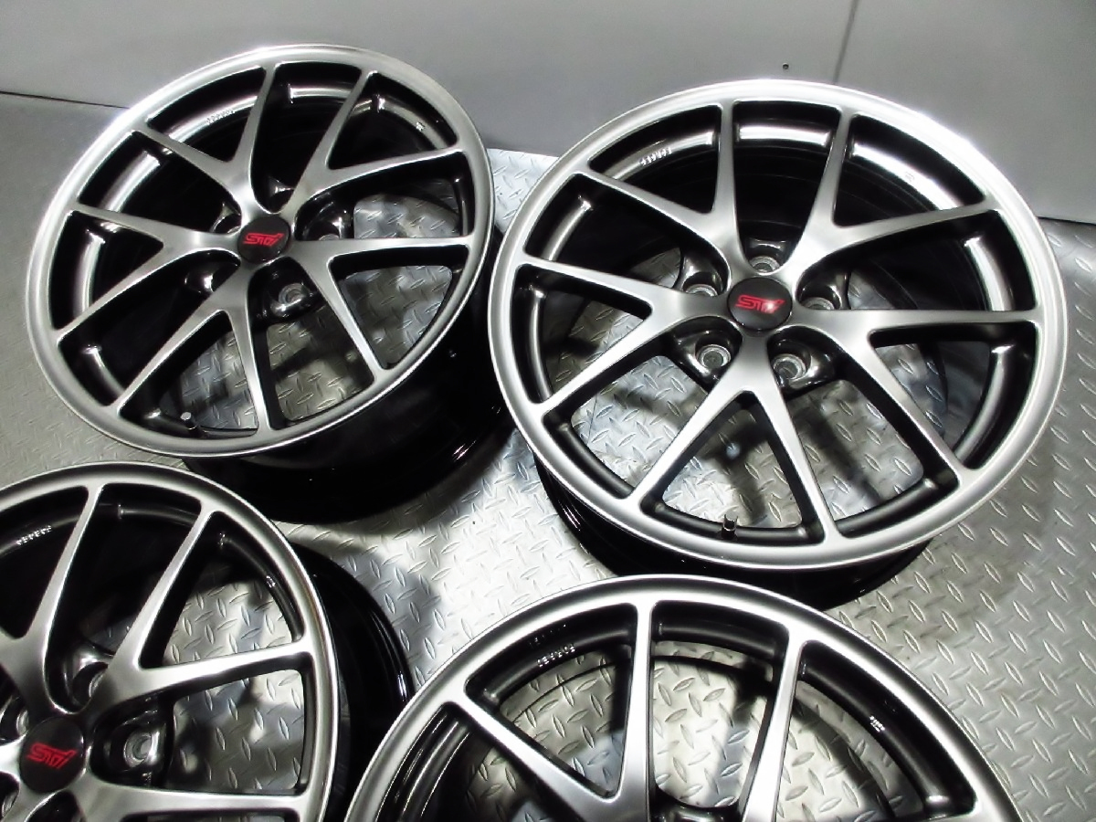 ほぼ WRX STI 純正 BBS SU003 FORGED 鍛造 18インチ 8.5J+55 PCD114.3 