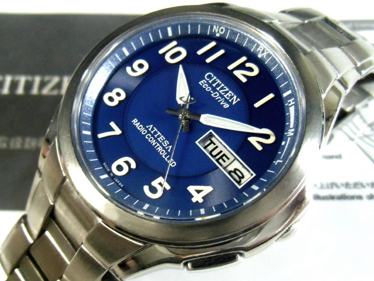ATTESA ATD53-2794 正常稼働のH100 エコ ややレア商品CITIZEN アテッサ 