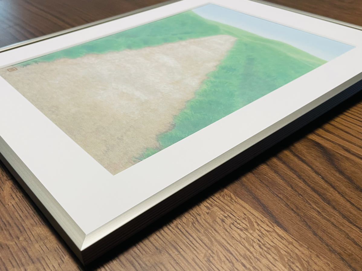 ☆東山魁夷☆「山湖澄む」300限定 東山すみ承認・認定書 文化勲章 複製画