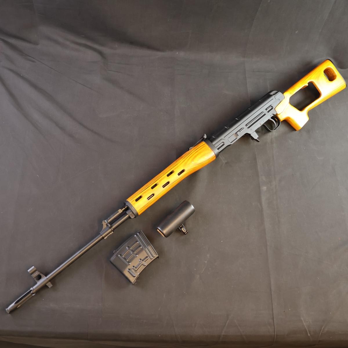 ジャンク Crown ドラグノフ SVD エアーコッキング 狙撃銃 18才以上