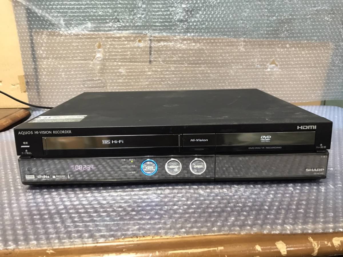 DV-ACV52 シャープ SHARP AQUOS HDD DVD 公式通販 DVDレコーダー VHS