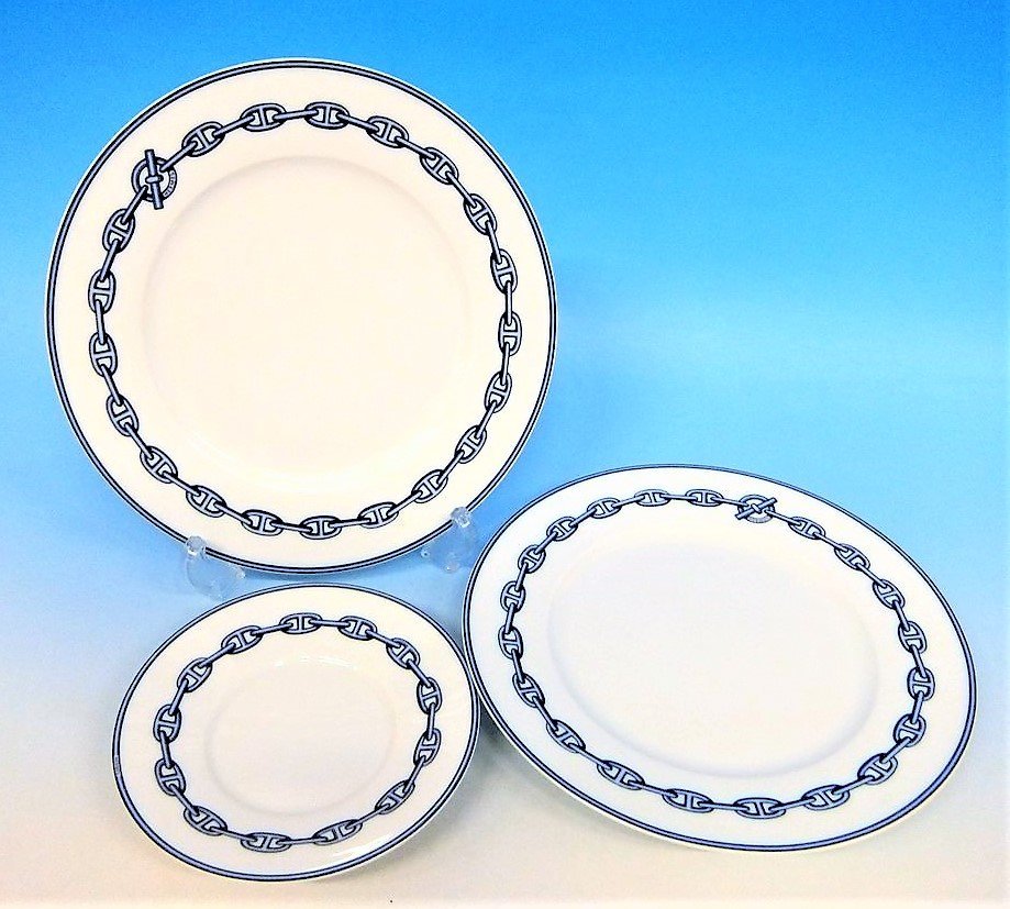 1円～おたからや◆Y0333　HERMES エルメス シェーヌダンクル プレート 皿 おまとめ