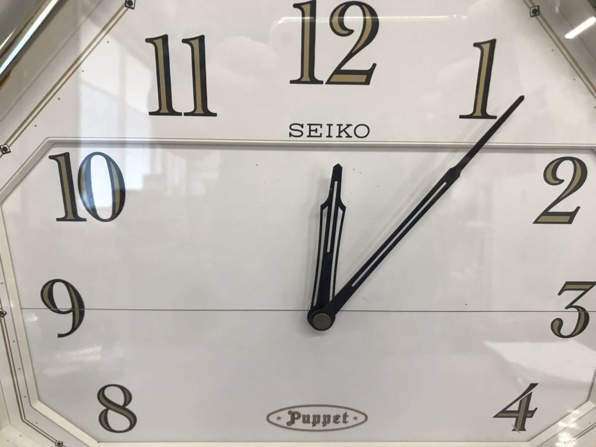 SEIKO セイコー 壁掛け時計 Puppet 掛け時計 clock 電池式 SEIKO セイコー 壁掛け時計 Puppet 掛け時計 clock 電池式