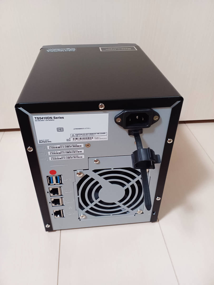 即決]Buffalo 法人向けNAS TS5410DN [10GbEイーサネット搭載] 動作確認