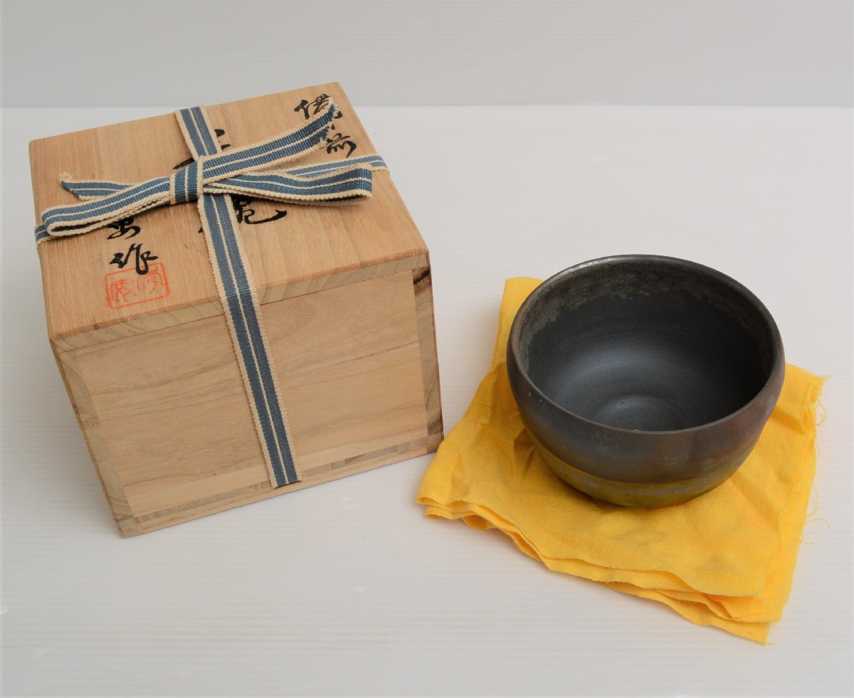 【新作，品質保証】 N919M89T 備前焼 花房秀安造 備前茶碗/茶器/煎茶道具/古陶磁/陶製 /煎茶器/和食器/蔵出 木箱付き(茶碗)｜売買されたオークション情報、yahooの商品情報をアーカイブ公開 - オークファン 備前