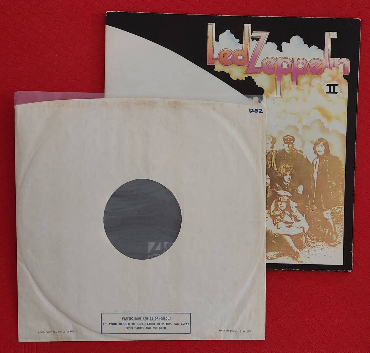 Original 初回 UK 極美! ATLANTIC ZEPPELIN 0 LED IV 最初 MAT The ⁄ Led 1