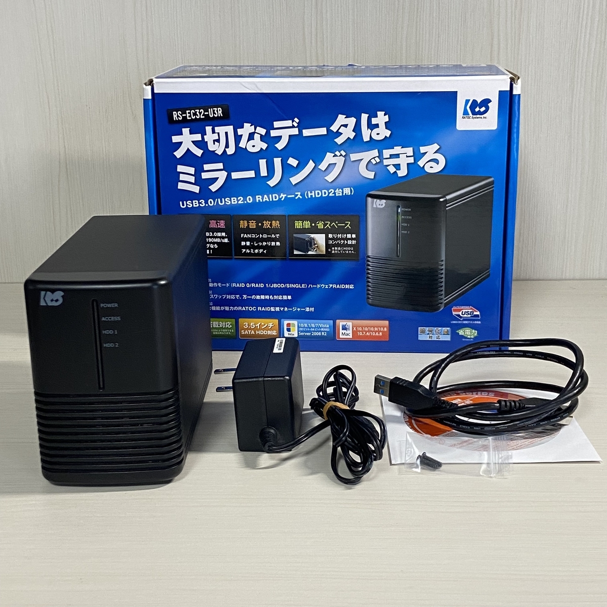 RATOC ラトックシステム 3.5インチHDD専用 RAIDケース RS-EC32-U3R