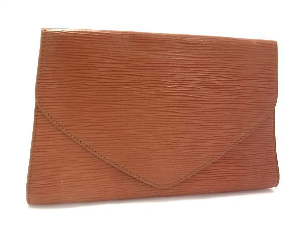 1円 ■美品■ LOUIS VUITTON ルイヴィトン エピ ポーチ マルチケース 小物入れ メンズ レディース ブラウン系 AP5734