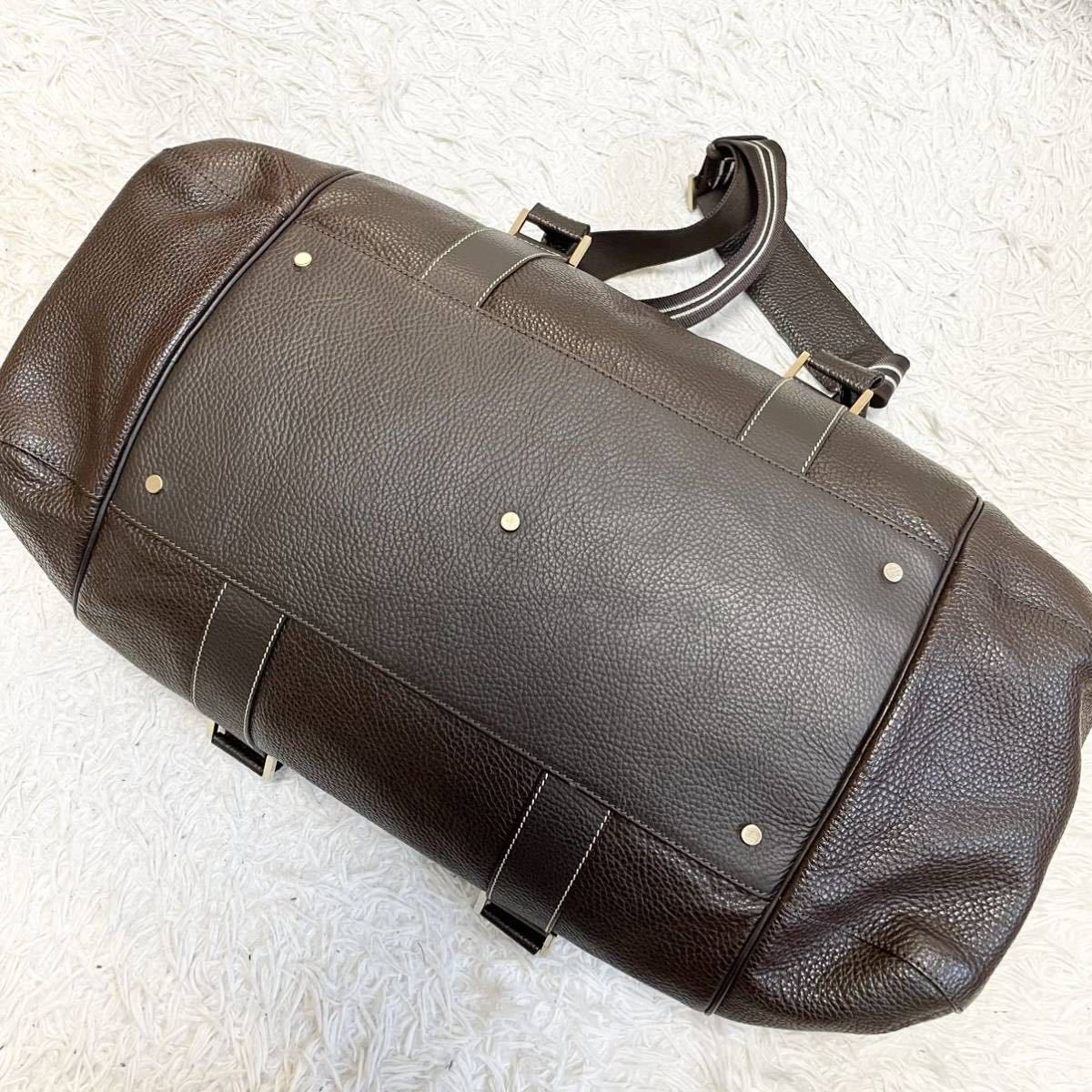 極美品】dunhill ダンヒル エンサイン レザーホールドオール 2WAY 