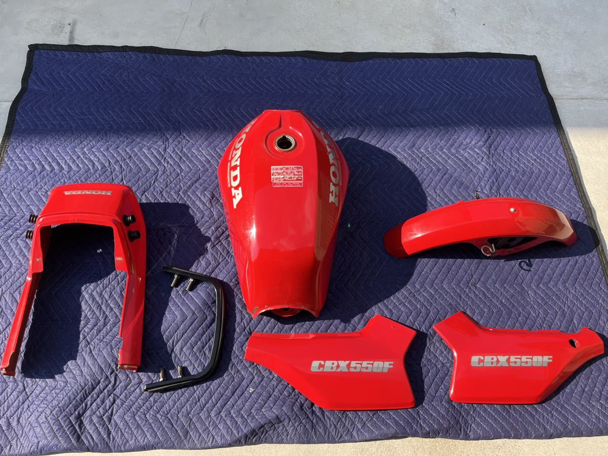 CBX400F 550F外装一式 外装セット 赤ソリッド！