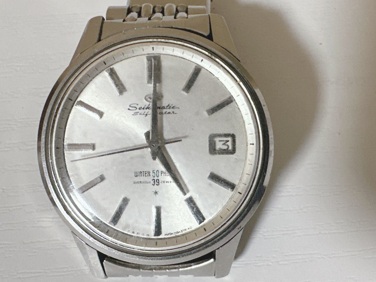 SEIKO Seikomatic J13060 自動巻き デイト 39石 water50proof セイコー 腕時計　稼働品