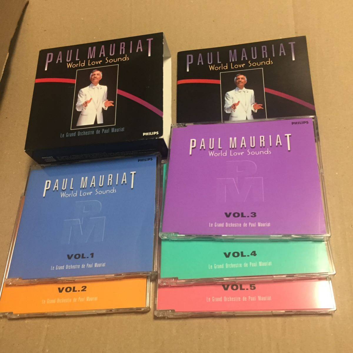 5枚組 CD BOX PAUL MAURIAT World Love Sounds ポール・モーリア大全集 