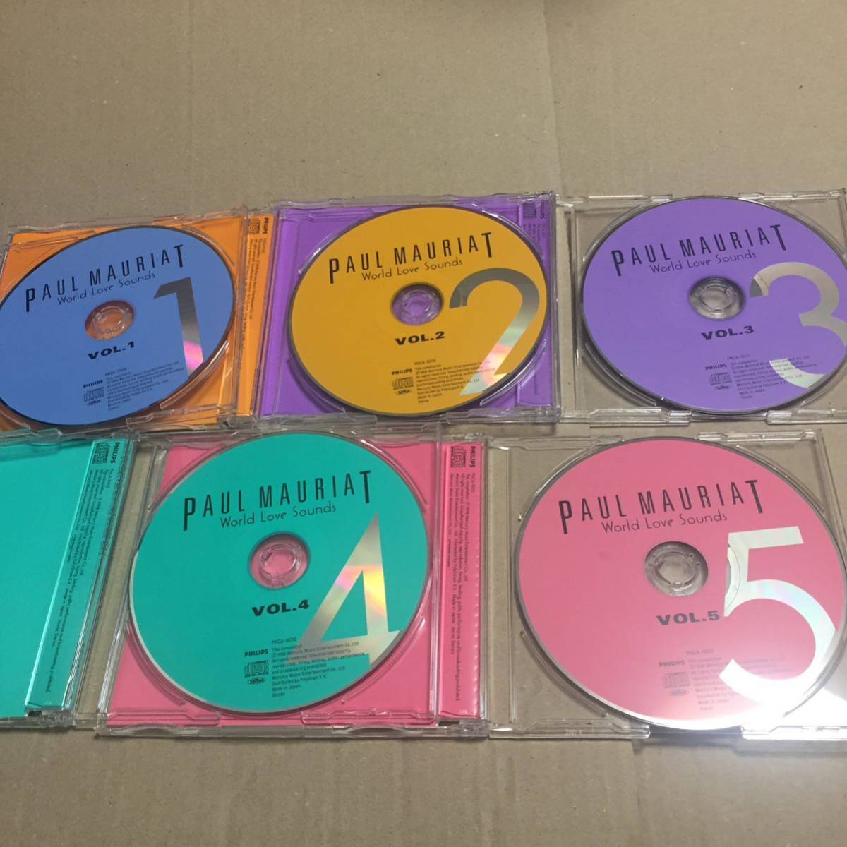 5枚組 CD BOX PAUL MAURIAT World Love Sounds ポール・モーリア大全集 