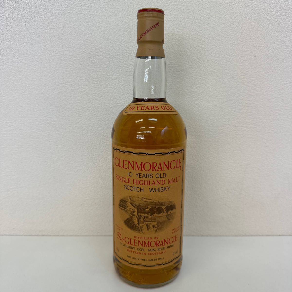【S0811】※20歳未満の方への販売は致しません 未開栓 GLENMORANGIE グレンモーレンジ 10年 スコッチ ウイスキー 1，000ml 43%
