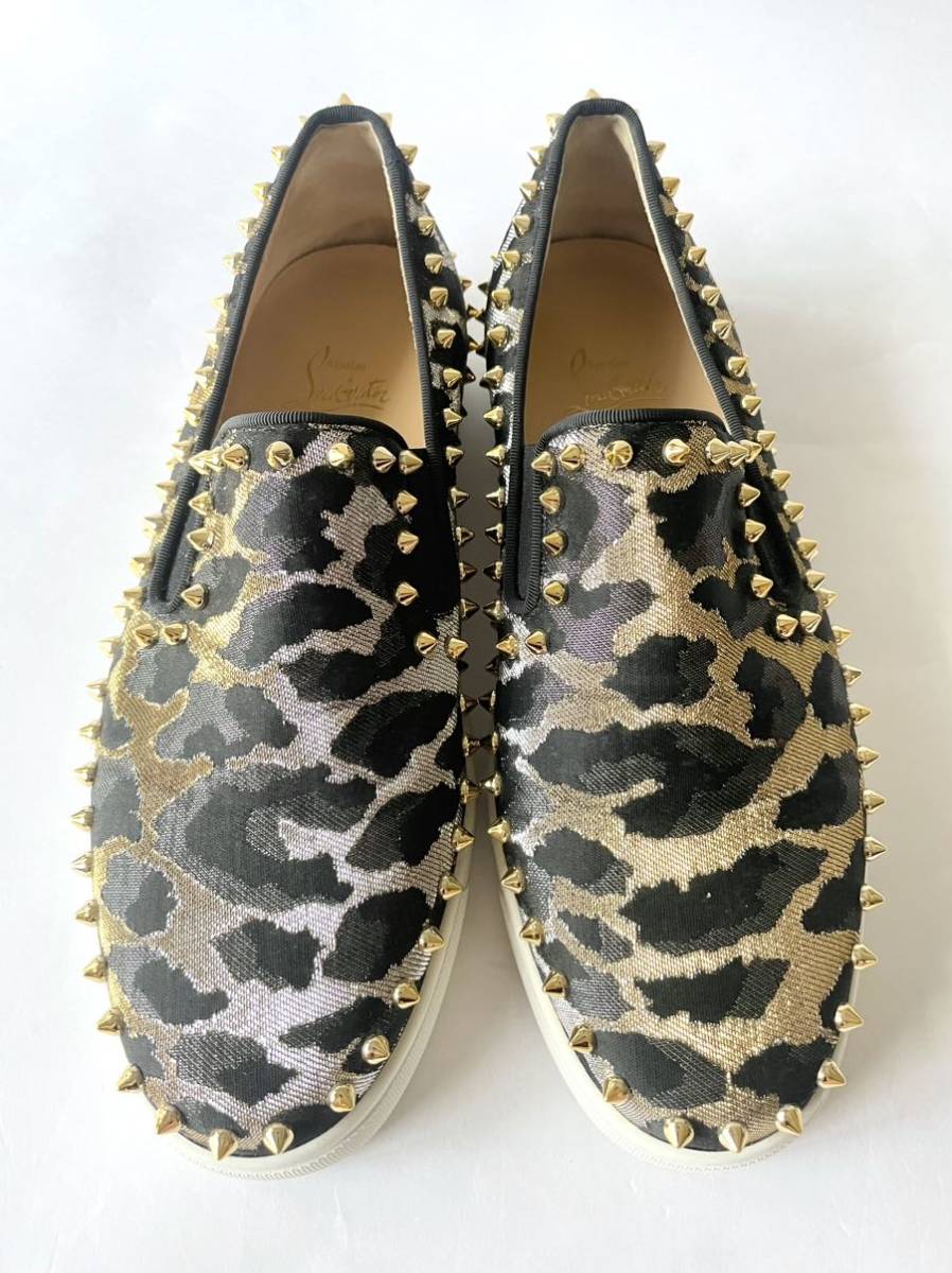 Christian Louboutin PIK BOAT WOMAN FLAT LUREX FELINE