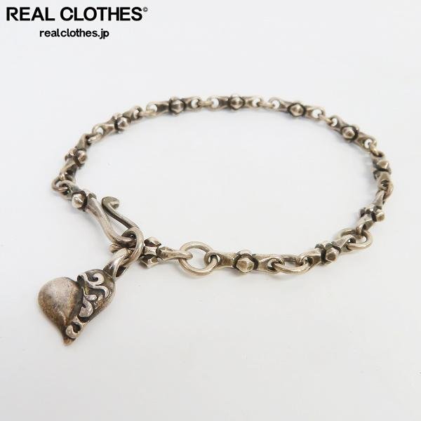 BWL/ビルウォールレザー ウーマン スモール クロス ブレスレット w/ハートFOB /LPL