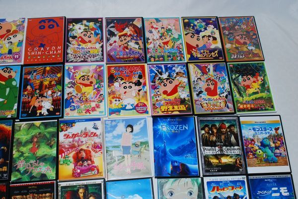 現状品] クレヨンしんちゃん ジブリ ディズニー など DVD まとめ 38点
